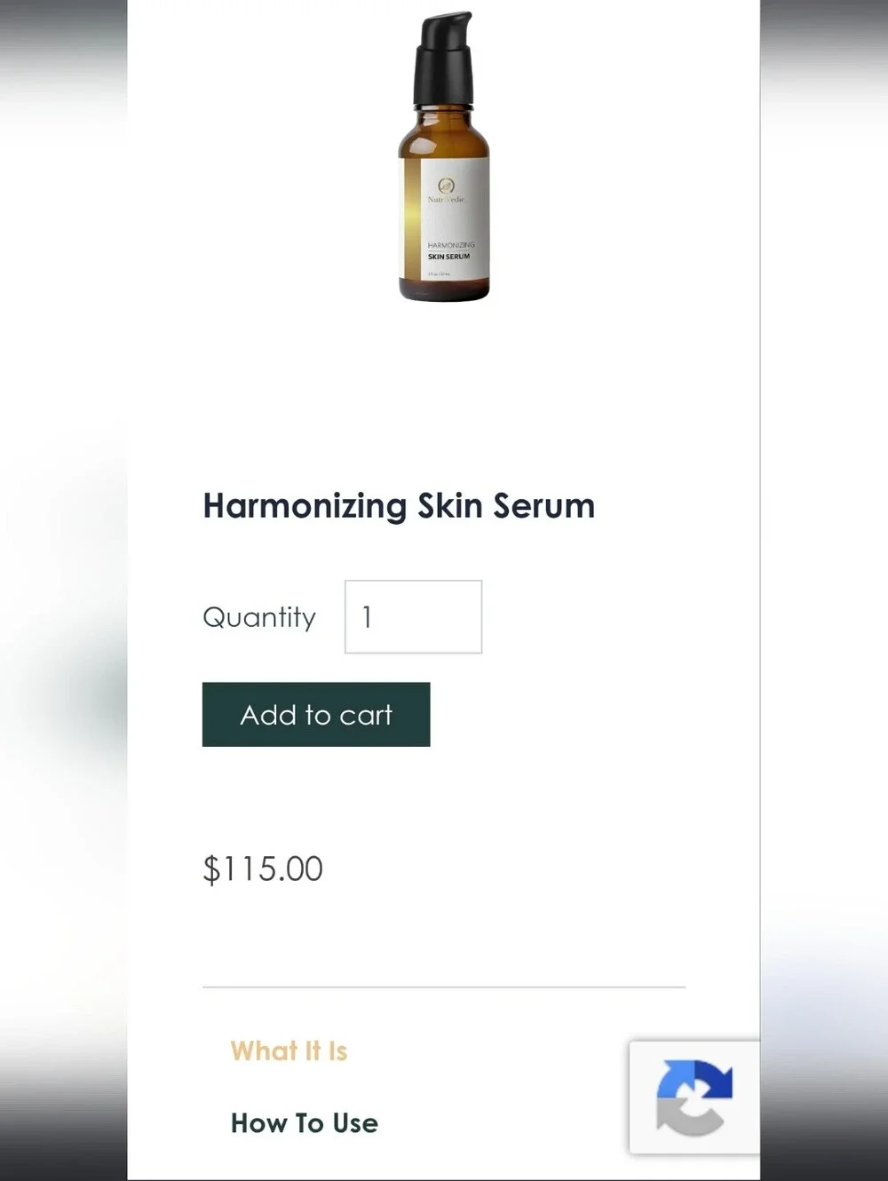 Harmonizing Skin Serum, Brand New Never Opened, MSRP $110, NutriVedic 2 Oz, USA